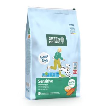 10kg Green Petfood InsectDog Sensitive rovarok & rizs száraz kutyatáp kép