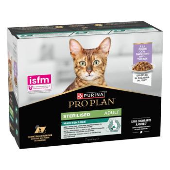 10x85g PURINA PRO PLAN Sterilised Adult Maintenance pulyka nedves macskatáp kép