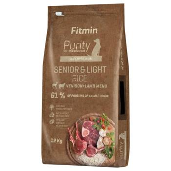 12kg Fitmin Purity Senior & Light rizs, szarvas & bárány száraz kutyatáp kép