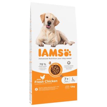 12kg  IAMS Advanced Nutrition Senior Large Dog 7+ csirke száraz kutyatáp kép