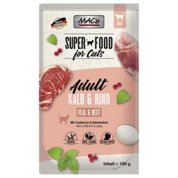 12x100g MAC´s Cat Borjú & marha nedves macskaeledel kép
