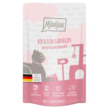 12x125g MjAMjAM Quetschie Garnéla & csirke nedves macskatáp kép