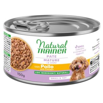 12x150g Natural Trainer Pate Small & Toy Mature csirke nedves kutyatáp kép