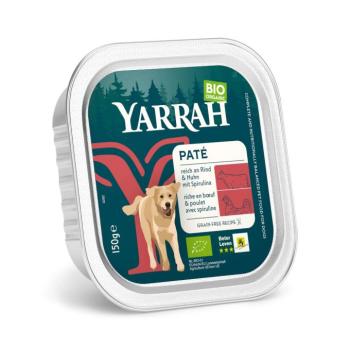 12x150g Yarrah Bio Paté Bio marha & bio spirulina nedves kutyatáp kép