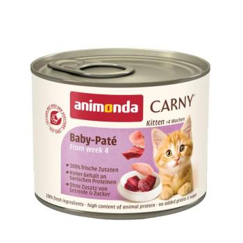12x200g animonda Carny Kitten Baby Paté nedves macskatáp kép