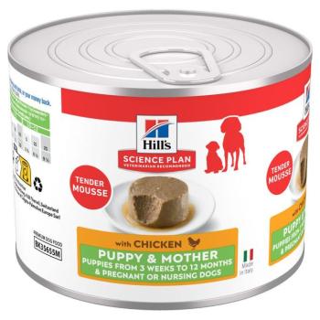 12x200g Hill's Science Plan Puppy & Mother Tender Mousse nedves kutyatáp - Csirke kép