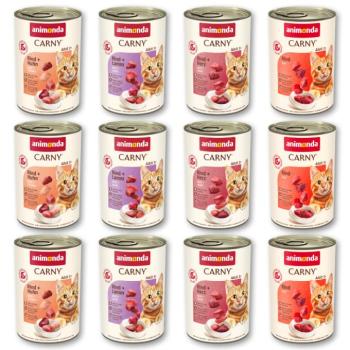 12x400g animonda Carny Adult marhaválogatás nedves macskatáp kép