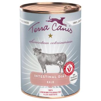 12x400g Terra Canis Alimentum Veterinarium Intestinal borjú nedves kutyaeledel kép