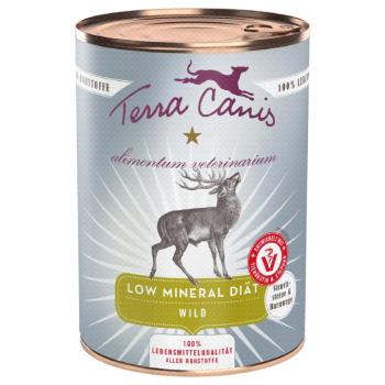 12x400g Terra Canis Alimentum Veterinarium Low Mineral Diet vad nedves kutyatáp kép
