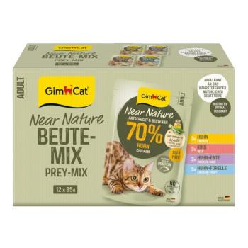12x85g GimCat Near Nature nedves macskatáp próbacsomag (4 változattal) kép