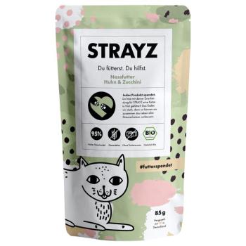 12x85g STRAYZ BIO Bio csirke & bio cukkini tasakos nedves macskatáp kép