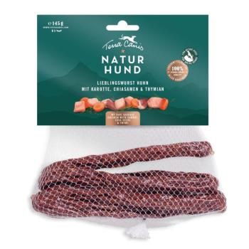 145g Terra Canis Naturhund Csirke & sárgarépa kutyakolbász kutyasnack kép