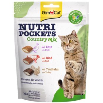 150g GimCat Nutri Pockets Country mix macskasnack kép