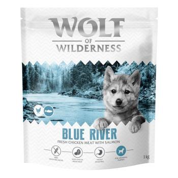 1kg Wolf of Wilderness Junior "Blue River" lazac - gabonamentes száraz kutyatáp kép
