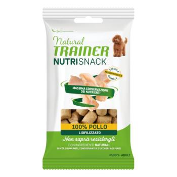20x20g Natural Trainer Nutri Snack Puppy & Adult fagyasztva szárított falatok kutyasnack - Csirke kép