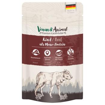 24x125 g Venandi Animal Monoprotein marha nedves macskatáp kép