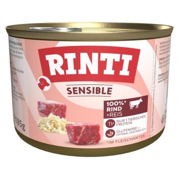 24x185g RINTI Sensible marha & rizs nedves kutyatáp kép