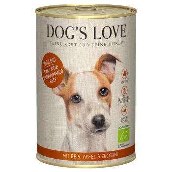 24x400g Dog's Love Organic Bio marha nedves kutyatáp kép