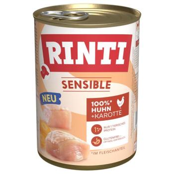 24x400g RINTI Sensible Csirke & sárgarépa nedves kutyaeledel kép