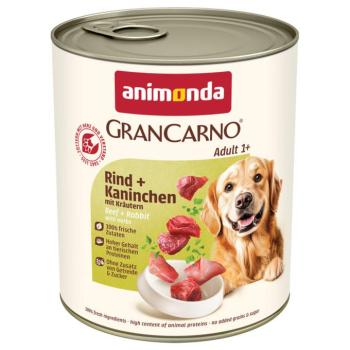 24x800g animonda GranCarno Original Adult Marha, nyúl & fűszernövények nedves kutyatáp kép