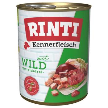 24x800g RINTI ínyenceknek nedves kutyatáp- Vad kép