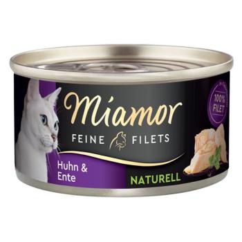 24x80g Miamor Naturelle Fine Filets nedves macskatáp - Csirke & kacsa kép