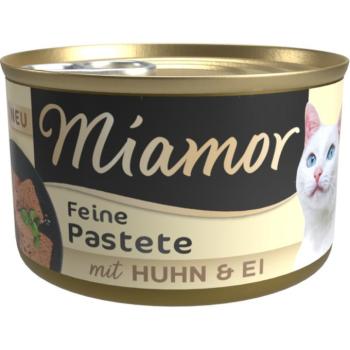 24x85g Miamor pástétom tojás & csirke kacsa nedves macskatáp kép
