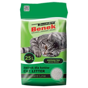 25 l (kb. 20 kg) Super Benek Green Forest macskaalom kép