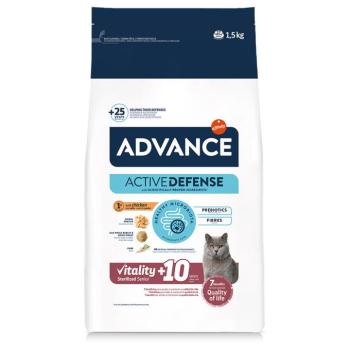 2x1,5kg Advance Sterilized Senior +10 csirke száraz macskatáp kép