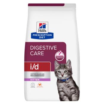2x1,5kg Hill's Prescription Diet i/d Digestive Care Kitten csirke száraz macskatáp kép