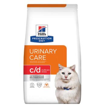 2x12kg Hill's Prescription Diet Feline száraz macskatáp- c/d Multicare Stress Urinary Care csirke (2 x 12 kg) kép