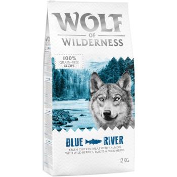 2x12kg Wolf of Wilderness Adult ''Blue River'' lazac - gabonamentes száraz kutyatáp kép