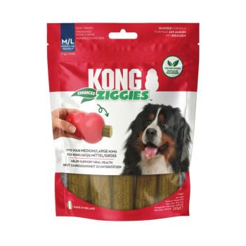 2x227g KONG Ziggies Enhanced kutyasnack - M/L méret: 7 kg-tól közepes és nagy testű kutyáknak kép