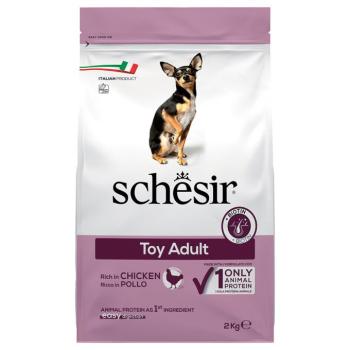2x2kg Schesir Dog Toy Adult csirke száraz kutyatáp kép