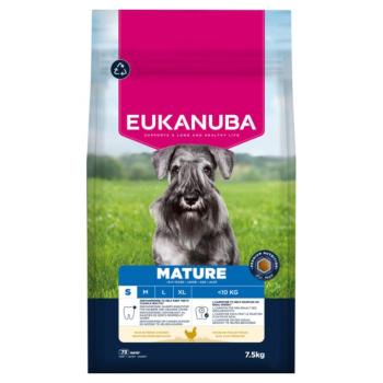2x7,5kg Eukanuba Premium Nutrition Mature Small Breed csirke száraz kutyatáp kép