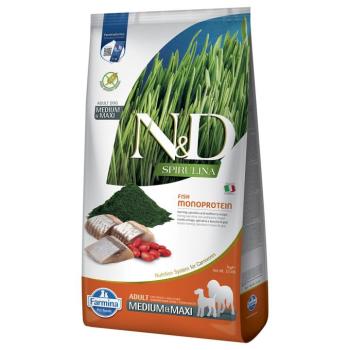 2x7kg N&D Spirulina Adult Medium & Maxi hering száraz kutyatáp kép