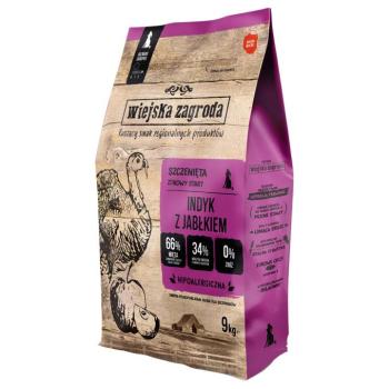 2x9kg Wiejska Zagroda Puppy pulyka & alma száraz kutyatáp kép