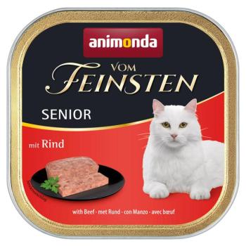 32x100g animonda vom Feinsten Senior nedves macskatáp vegyesen kép