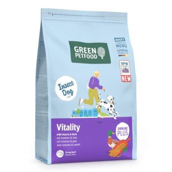 3kg Green Petfood Dog Vitality rovarok & kacsa száraz kutyatáp kép