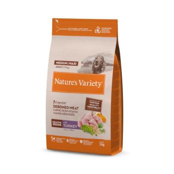 3kg Nature's Variety Healthy Grains Medium/Maxi Adult pulyka száraz kutyatáp kép