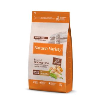 3kg Nature's Variety Healthy Grains Sterilised csirke száraz macskatáp kép
