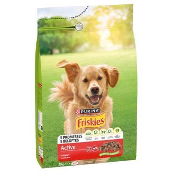 3kg PURINA Friskies Dog Adult Active marha száraz kutyatáp kép