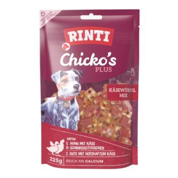 3x225g  RINTI Extra Chicko Plus kockakeverék kutyasnack kép