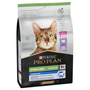 3x3kg PURINA PRO PLAN Sterilised Senior 7+ Longevis pulyka száraz macskatáp kép