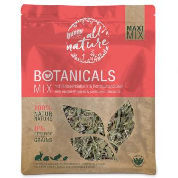3x400g Bunny All Nature Botanicals Maxi Mix málnalevél és búzavirágszirom kisállatoknak kép