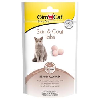 3x40g GimCat Skin & Coat Tabs táplálékkiegészítő macskasnack kép