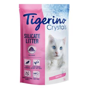 3x5l Tigerino Crystals tarka macskaalom - Sensitive, parfümmentes - Pink kép