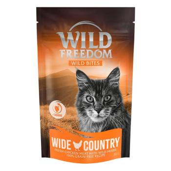3x80g Wild Freedom Wild Bites Wide Country - csirke gabonamentes macskasnack kép