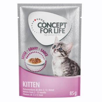 48x85g Concept for Life Kitten csirke szószban nedves macskatáp kép