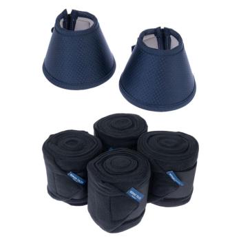 4db Nomad Tales fleece bandázs póni lovaknak+4db elasztán pataharang S méret szettben kép